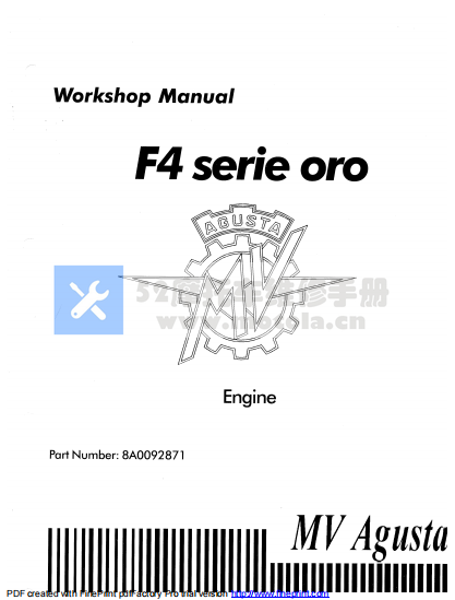 奥古斯塔MV Agusta F4发动机维修手册奥古斯塔F4MVF4插图