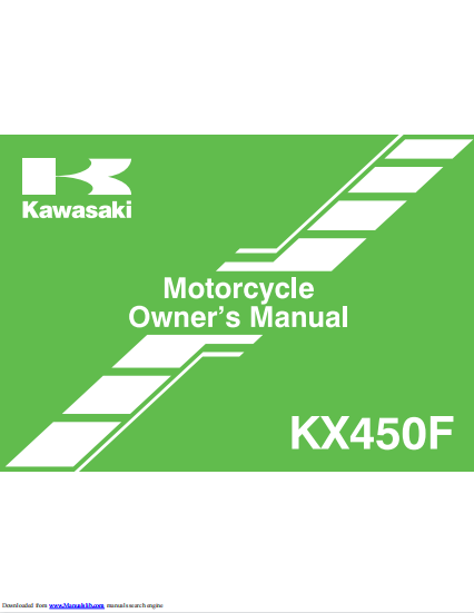 川崎2011-2012KX450F用户手册插图
