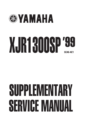 雅马哈1999-2003YamahaXJR1300维修手册XJR1200通用插图