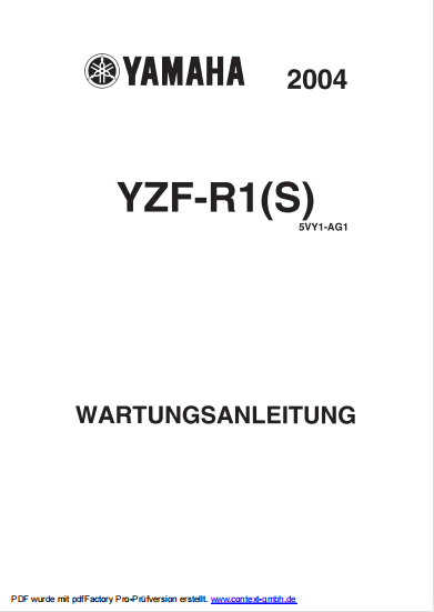 2004-2005雅马哈YZF-R1维修手册雅马哈R1插图2