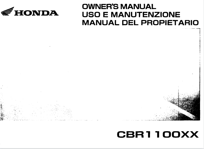 本田1998-2007HONDAcbr1100用户手册电路图插图