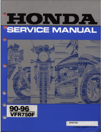 本田1990-1996HONDAVFR750f维修手册插图