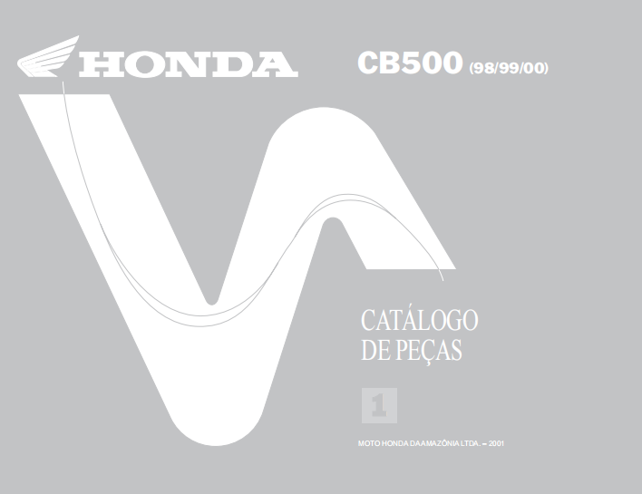 本田1998-2000HONDA_CB500零件图插图