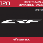 本田2020HONDACRF250RX_CRF250R维修手册