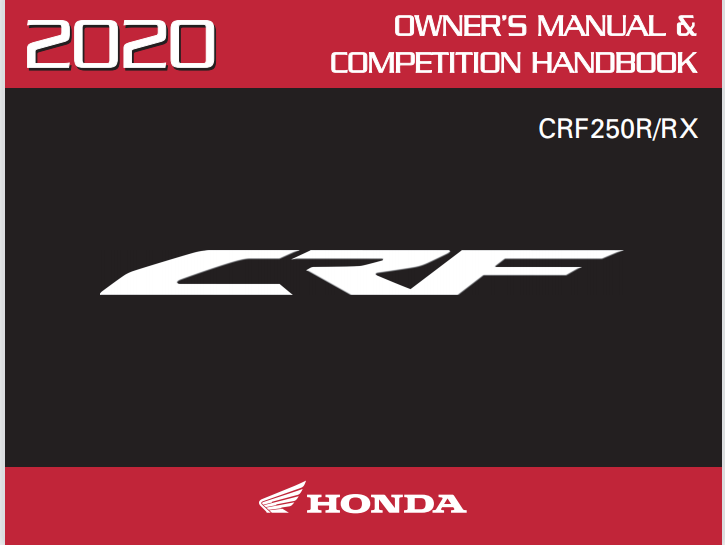 本田2020HONDACRF250RX_CRF250R维修手册插图