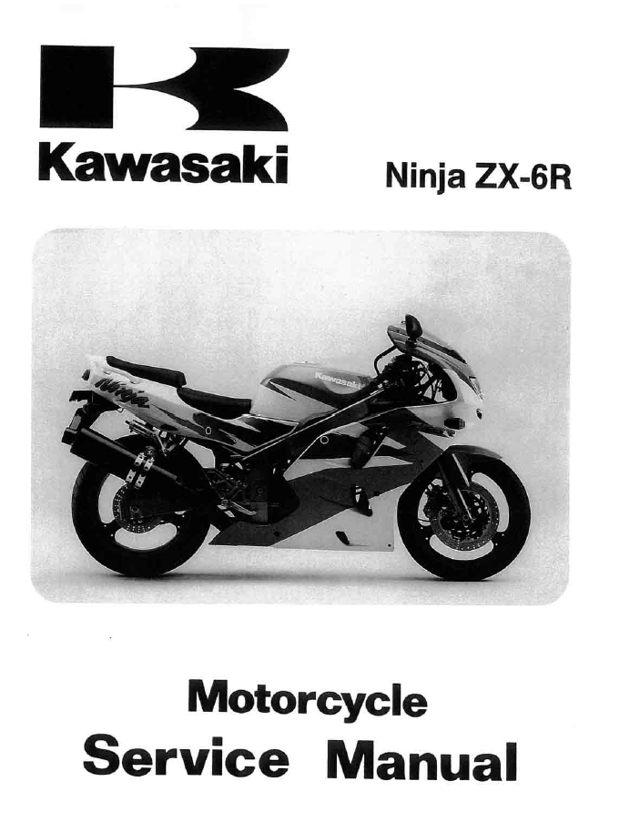 1995-1997川崎ZX-6R维修手册插图
