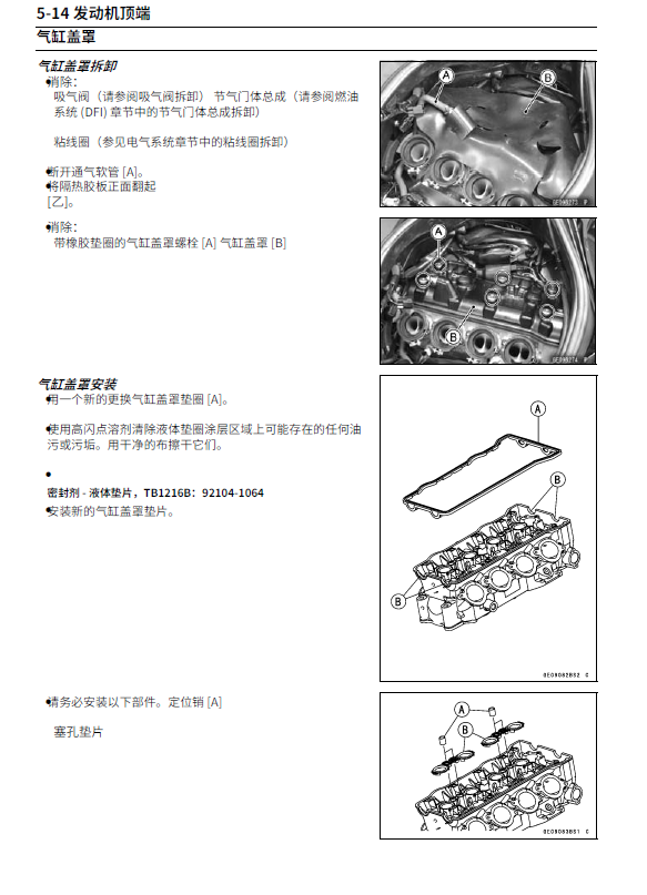简体中文版2013-2018川崎ZX-6R维修手册636插图1