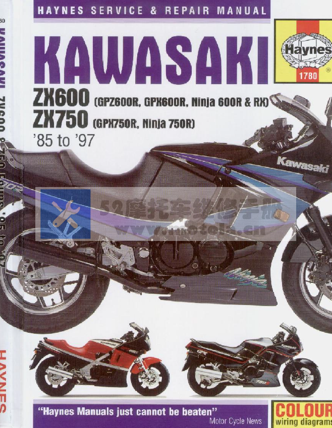 1900-2000川崎ZZR600维修手册Ninja 600R,Ninja 600RX,GPZ600R,ZZR400插图2