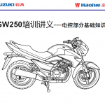 豪爵铃木骊池GW250GW250电路基础电路图电喷讲解图铃木GW250丽驰250