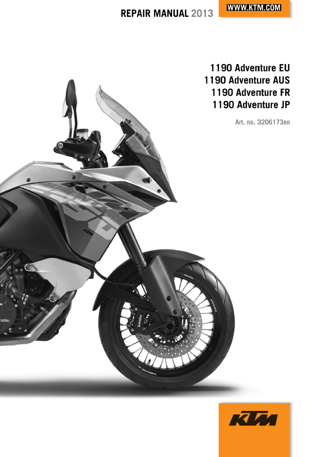 2013KTM1190Adventure维修手册KTM1190ADV插图