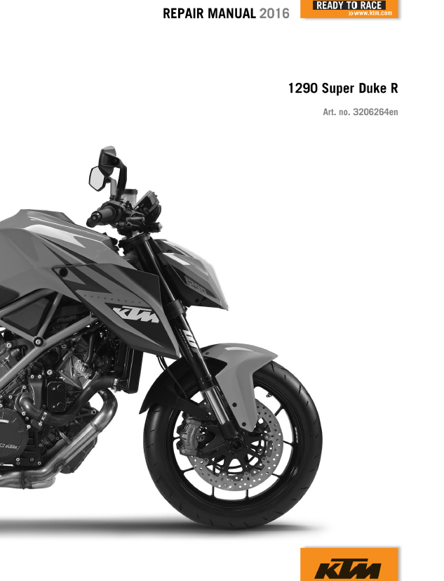 2016KTM1290SuperDukeR维修手册KTM1290DUKE1290R插图