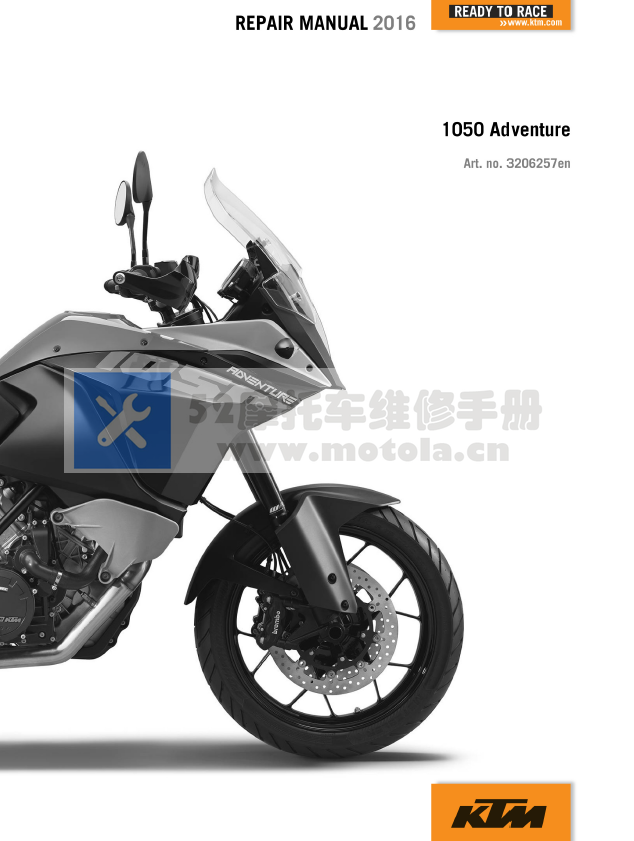 2016KTM1050Adventure维修手册KTM1050ADV插图