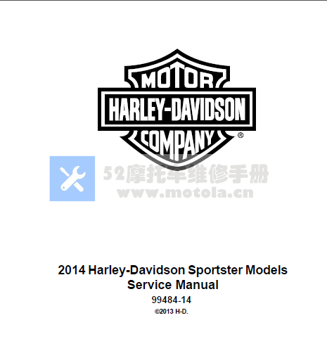 2014哈雷戴维森Sportster车系服务手册运动车车系哈雷883哈雷1200维修手册哈雷750插图