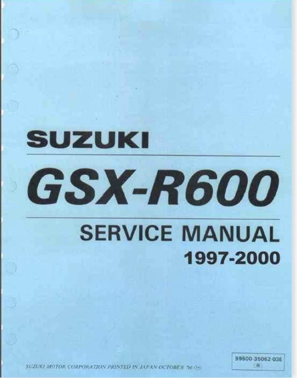 1996-2000铃木GSX-R600SRAD维修手册铃木小R，GSX600插图