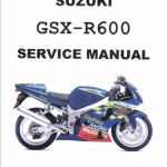 2000-2003铃木GSX-R600维修手册GSX600，铃木K0小R，铃木K1小R，铃木K2小R，铃木K3小R