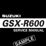 2006-2007铃木GSX-R600维修手册GSX600，铃木K6小R，铃木K7小R