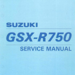 1996-1999GSX-R750SRAD维修手册GSX750铃木中R