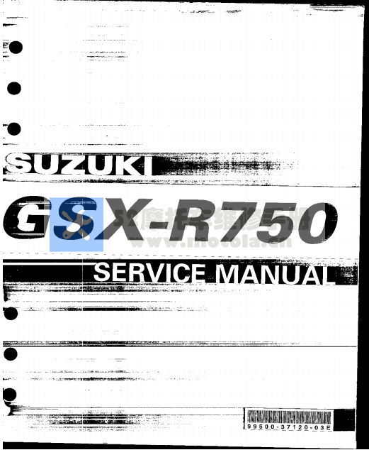 2004-2005铃木GSX-R750维修手册GSX750，铃木K4中R，铃木K5中R插图