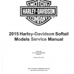 2015哈雷戴维森softail车系维修手册软尾车系