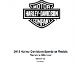 2015哈雷戴维森sporster车系维修手册运动者车系