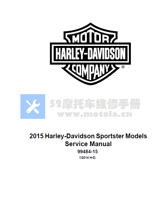 2015哈雷戴维森sporster车系维修手册运动者车系插图