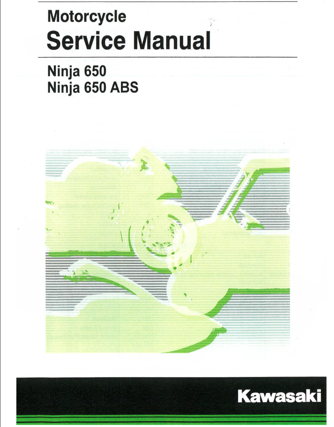 2017-2019川崎Ninja650维修手册忍者650插图2