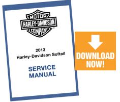 2013哈雷戴维森Softail车系维修手册和电气诊断手册