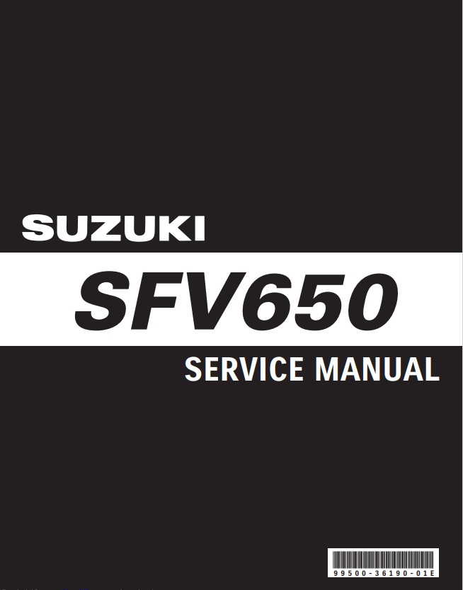 2008铃木SFV650维修手册Suzuki SFV650铃木SF650V插图