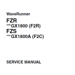 摩托艇雅马哈FZR1800T维修手册FZS1800T-F2R-F2C