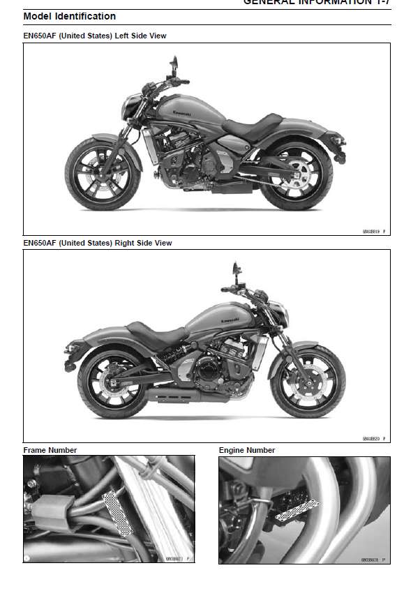 2015-2019川崎VulcanS维修手册EN650维修手册川崎小火神Kawasaki EN650 Vulcan S  ABS Motorcycle Service Manual插图1