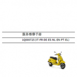 简体中文版2020比亚乔GTS300维修手册VespaGTS300