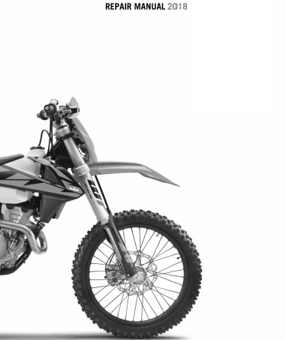 2018KTM250EXCF XCF-W 六日版维修手册插图