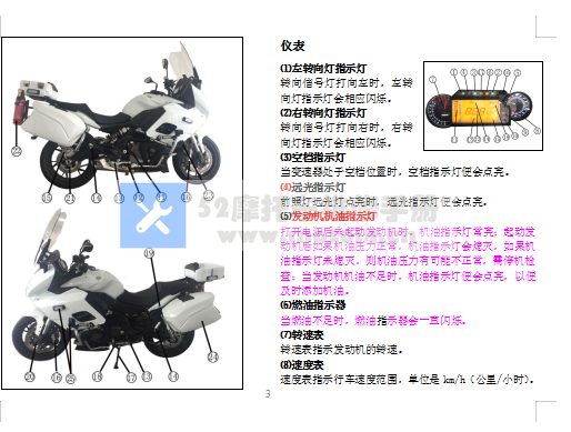 贝纳利黄龙600警用版用户手册含电路图BJ600J-5A大头款中文说明书正文插图