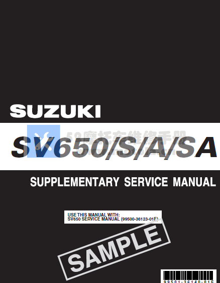 1998-2009 铃木SV650SA服务维修手册插图