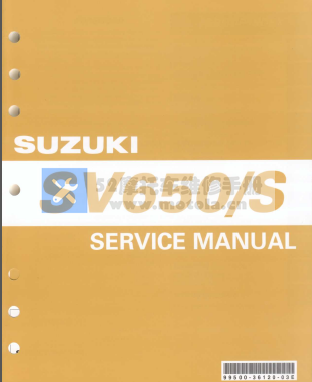 1998-2009铃木SV650服务维修手册插图