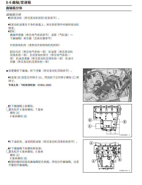 简体中文版2000-2002川崎ZX-6R维修手册插图