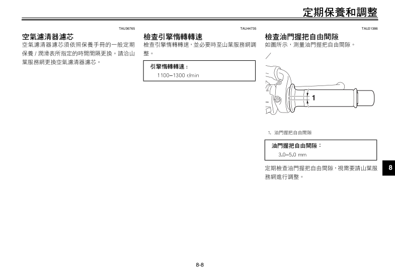 中文版雅马哈MT-09摩托车用户手册插图