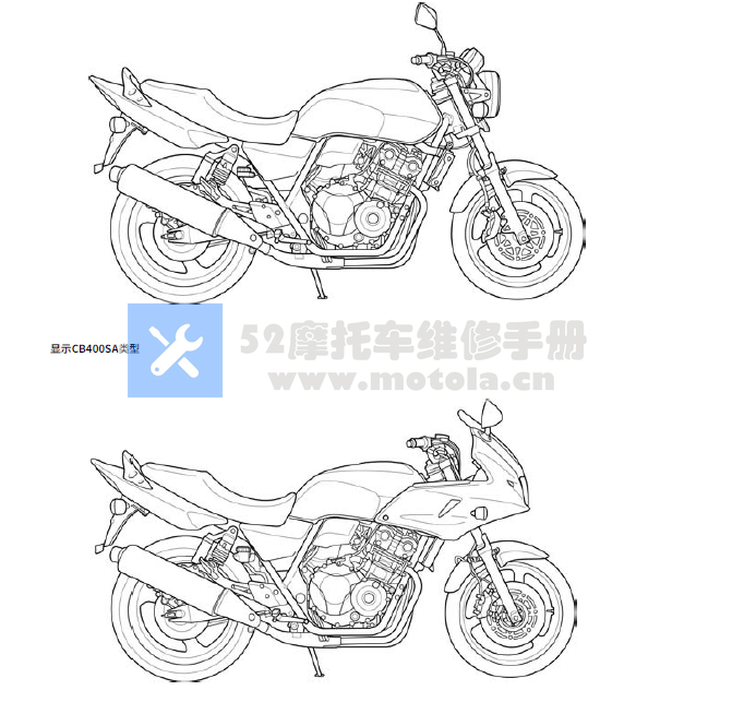 简体中文版2008-2015年本田cb400维修手册3代CB400nc42插图4