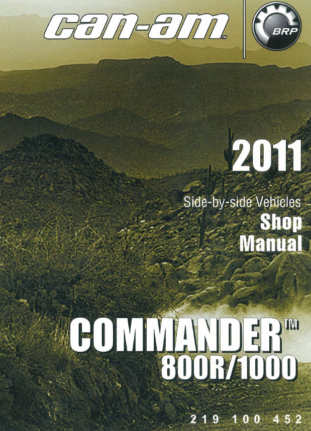 2011-2012庞巴迪指挥官COMMANDER1000LTD维修手册插图
