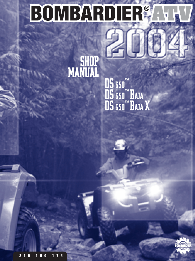 1999-2007庞巴迪DS650维修手册