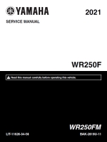 2021雅马哈WR250F维修手册