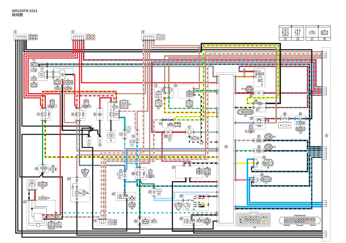 简体中文版2021雅马哈WR250F维修手册插图4