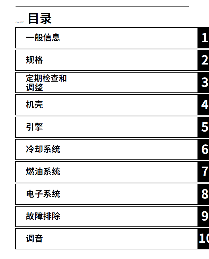 简体中文版2021雅马哈YZ125维修手册插图3