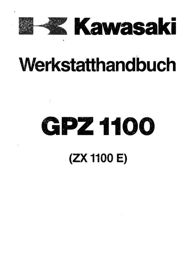 川崎GPZ1100维修手册插图1