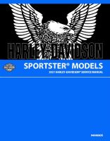 2021哈雷戴维森Sportster车系维修手册运动者车系