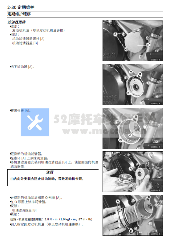 简体中文版2012-2015川崎KX450F服务手册KX450-F插图