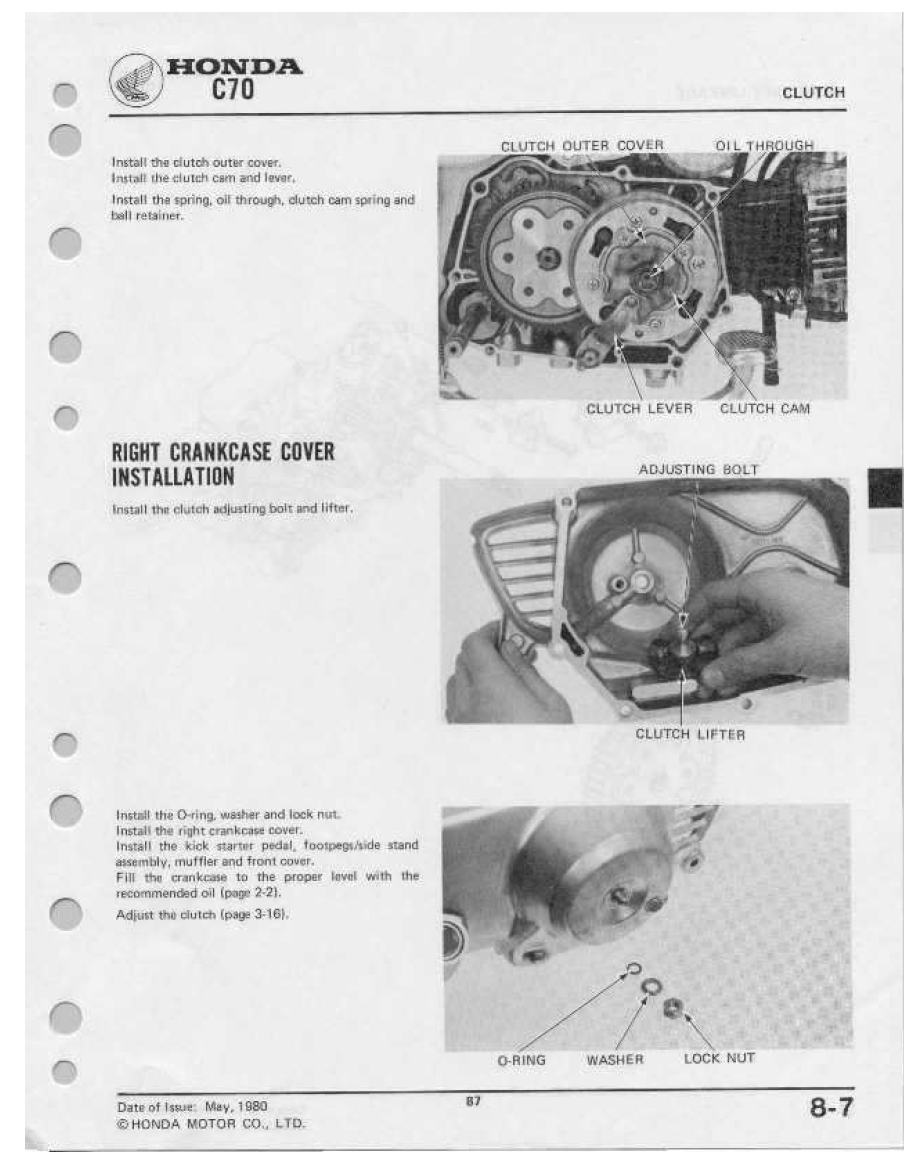 1980-1982本田幼兽c70维修手册插图3