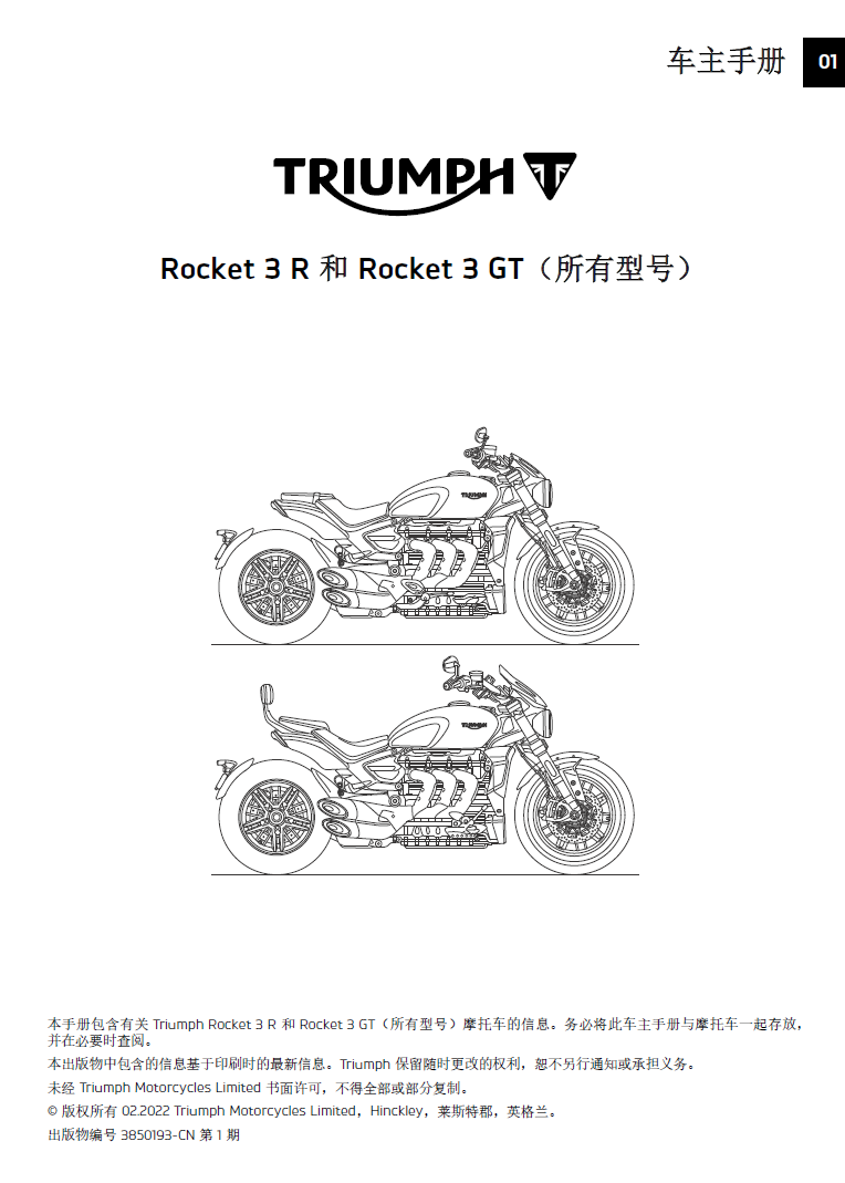 凯旋Rocket3R用户手册Rocket3GT凯旋火箭3插图