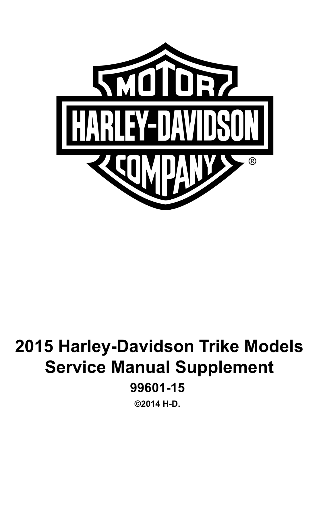 2015哈雷戴维森Touring旅行车型服务和电气诊断手册插图