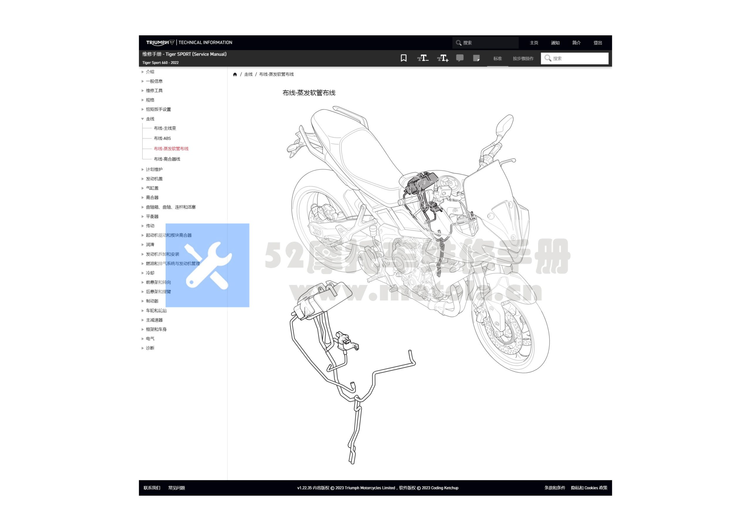 2022 Triumph 凯旋 Tger Sport 660  官方中文维修手册插图